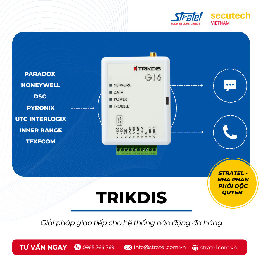 Trải Nghiệm Trực Tiếp Thiết Bị Kết Nối Báo Động TRIKDIS tại Secutech 2025